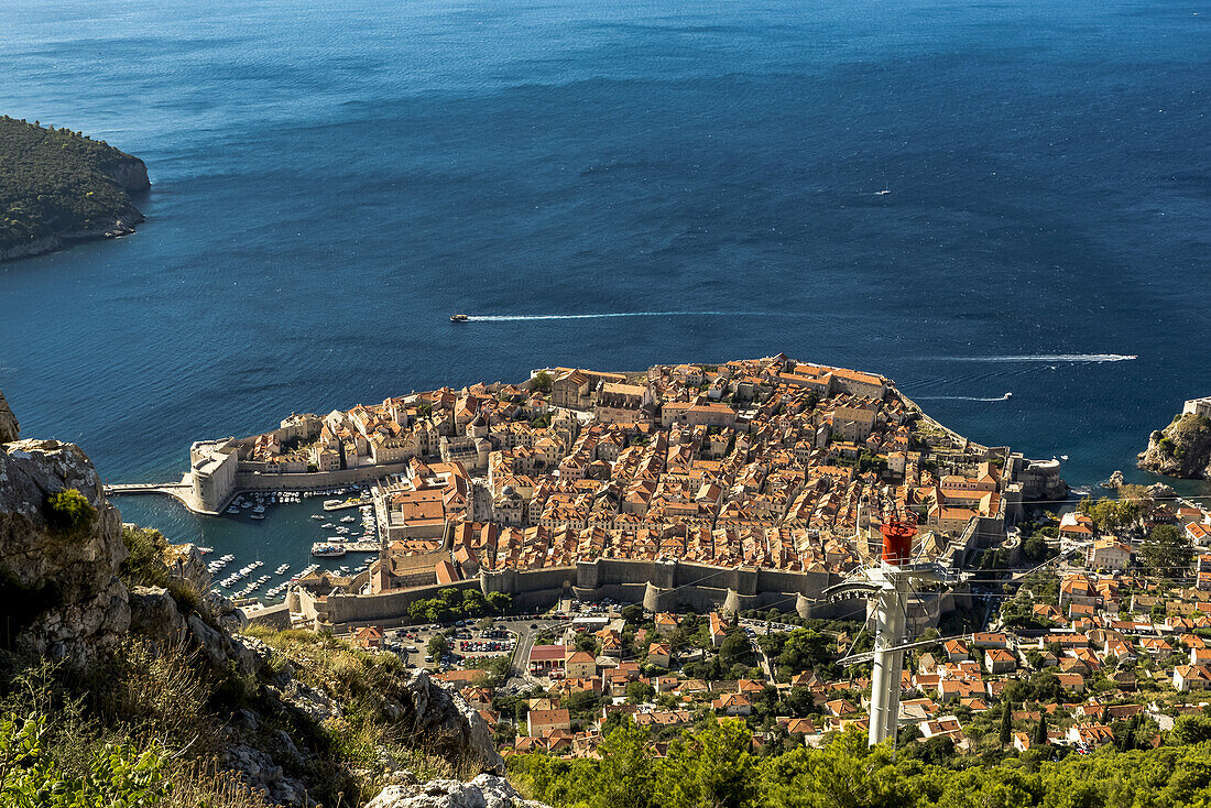 View of the Old City of Dubrovnik; Dubrovnik-Neretva County, Croatia