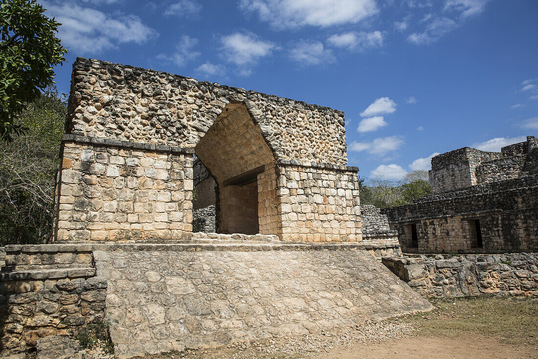 Eingangsbogen, Ek Balam, Yucatec-Mayan Archaeological Site; Yucatan, Mexiko