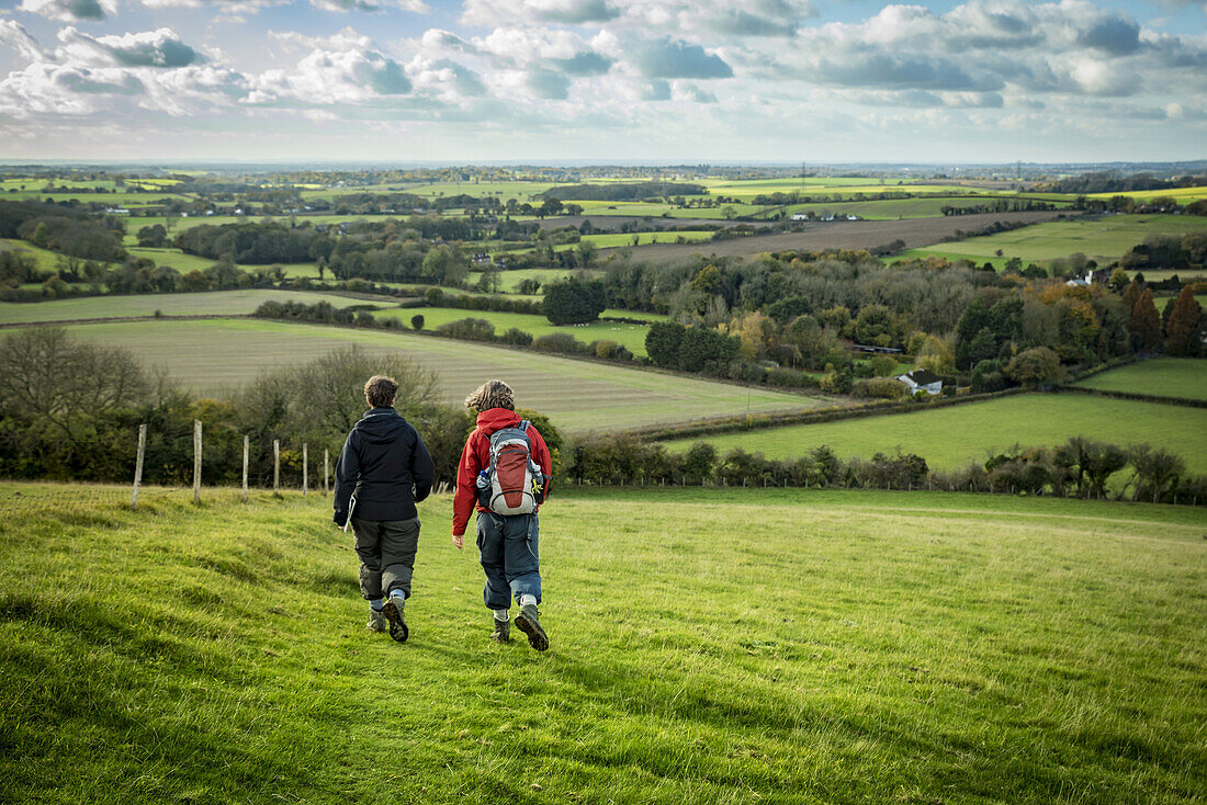 Wanderung auf dem North Downs Way, Südengland; England