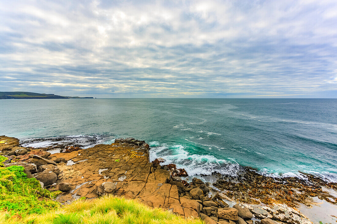 Views from the South Island of New Zealand, including views to Stewart Island and the West Coast; South Island, New Zealand