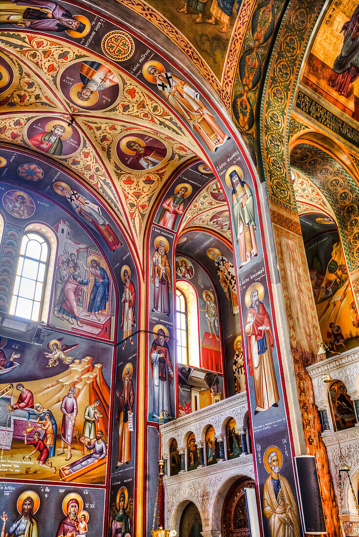 Fresken, St. Johns Forerunners Parish; Athen, Griechenland.