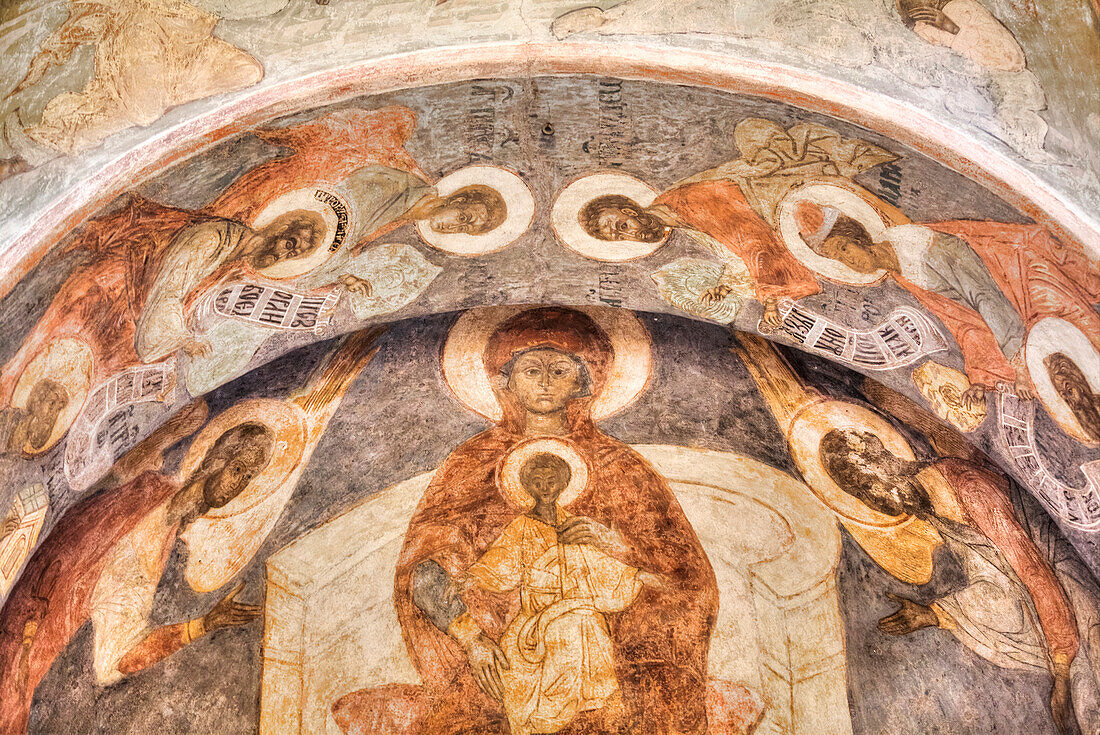 Fresco, Transfiguration Cathedral, Spassky Monastery; Yaroslavl, Yaroslavl Oblast, Russia