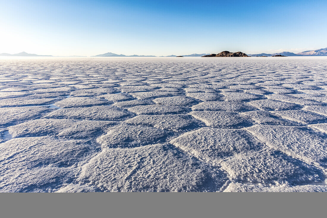 Landschaft im Salar de Uyuni; Potosi, Bolivien
