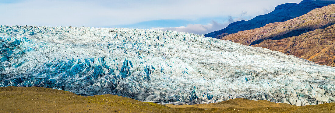 Hoffellsjokull-Gletscher, Vatnajokull-Nationalpark; Hornafjordur, östliche Region, Island