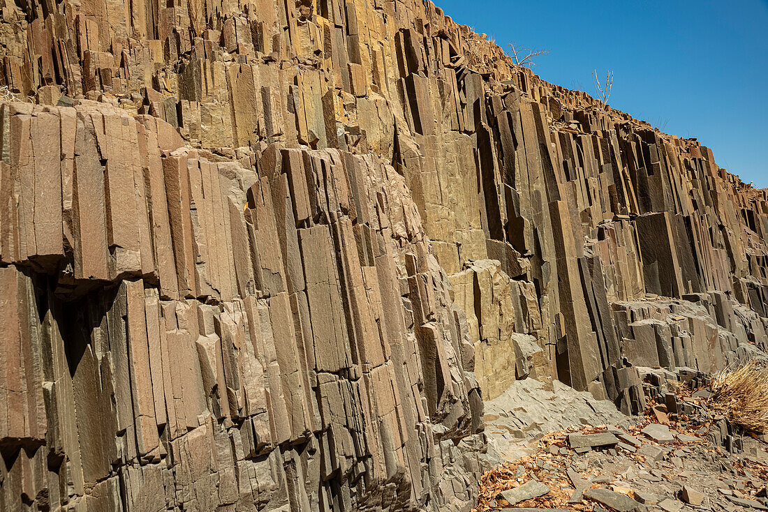 Organ Pipes, iron rich lava formations, Damaraland; Kunene Region, Namibia