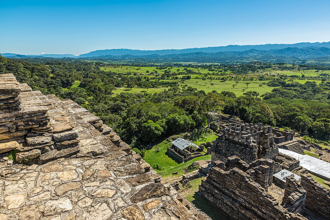 Tonina, präkolumbianische Ausgrabungsstätte und Ruinenstadt der Maya-Zivilisation; Chiapas, Mexiko