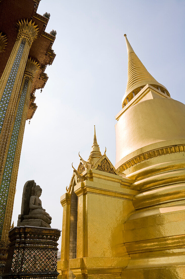 Phra Si Ratana Chedi, Wat Phra Kaew, Großer Palast, Bangkok, Thailand