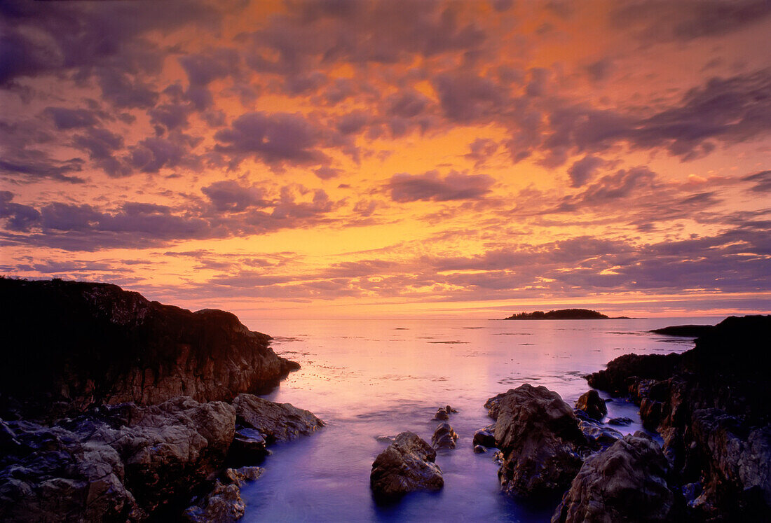 Sunset near Chesterman Beach Vancouver Island British Columbia, Canada