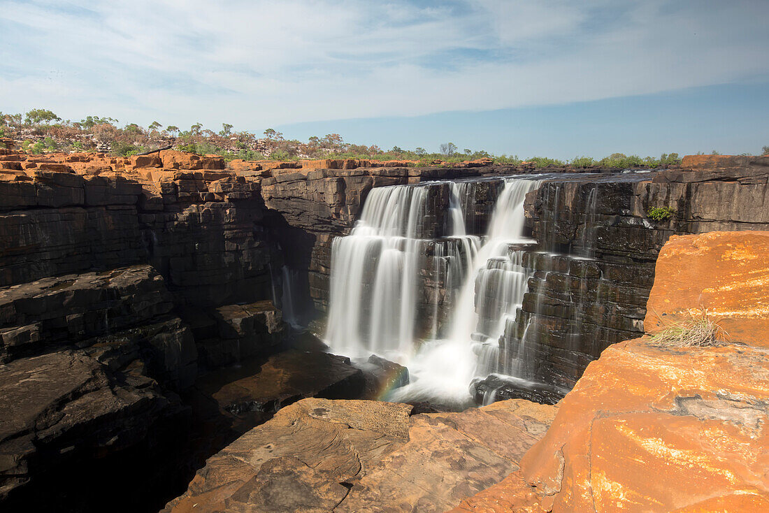 Springtime at the King George River waterfall in the Kimberley Region; Western Australia, Australia