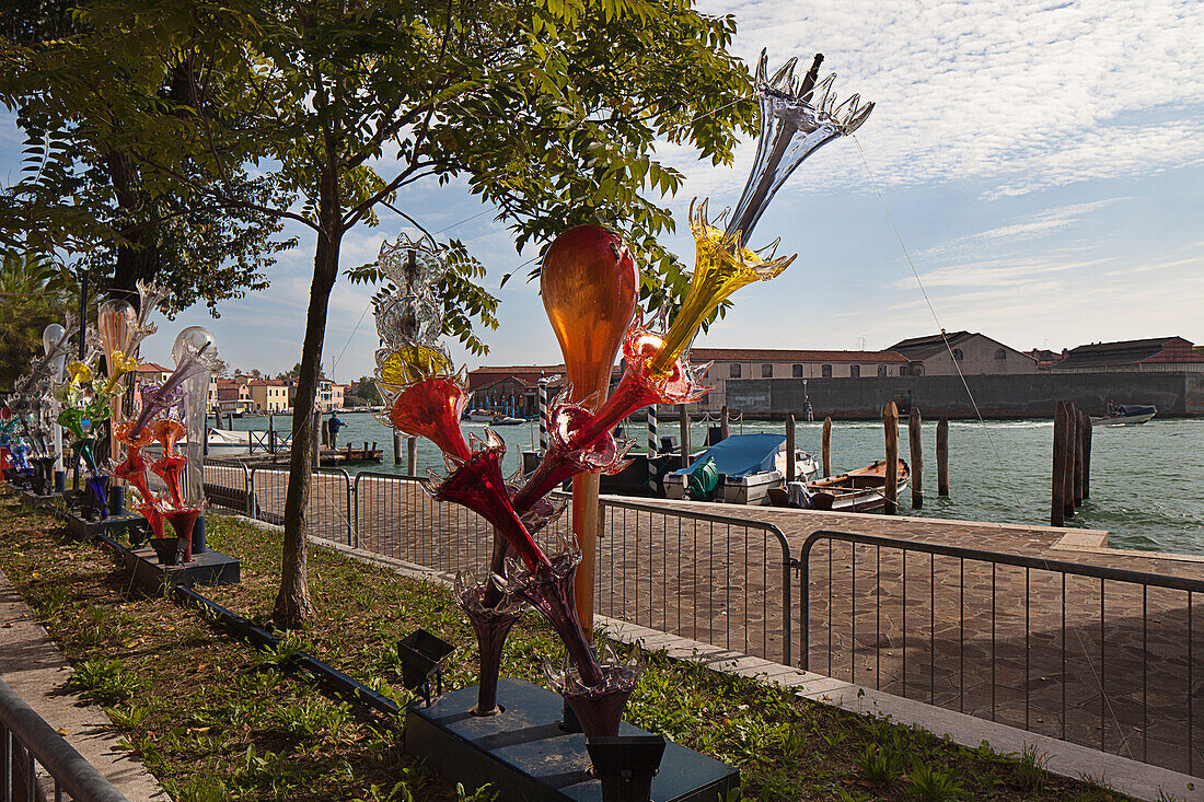 Glasskulpturen; Murano Italien