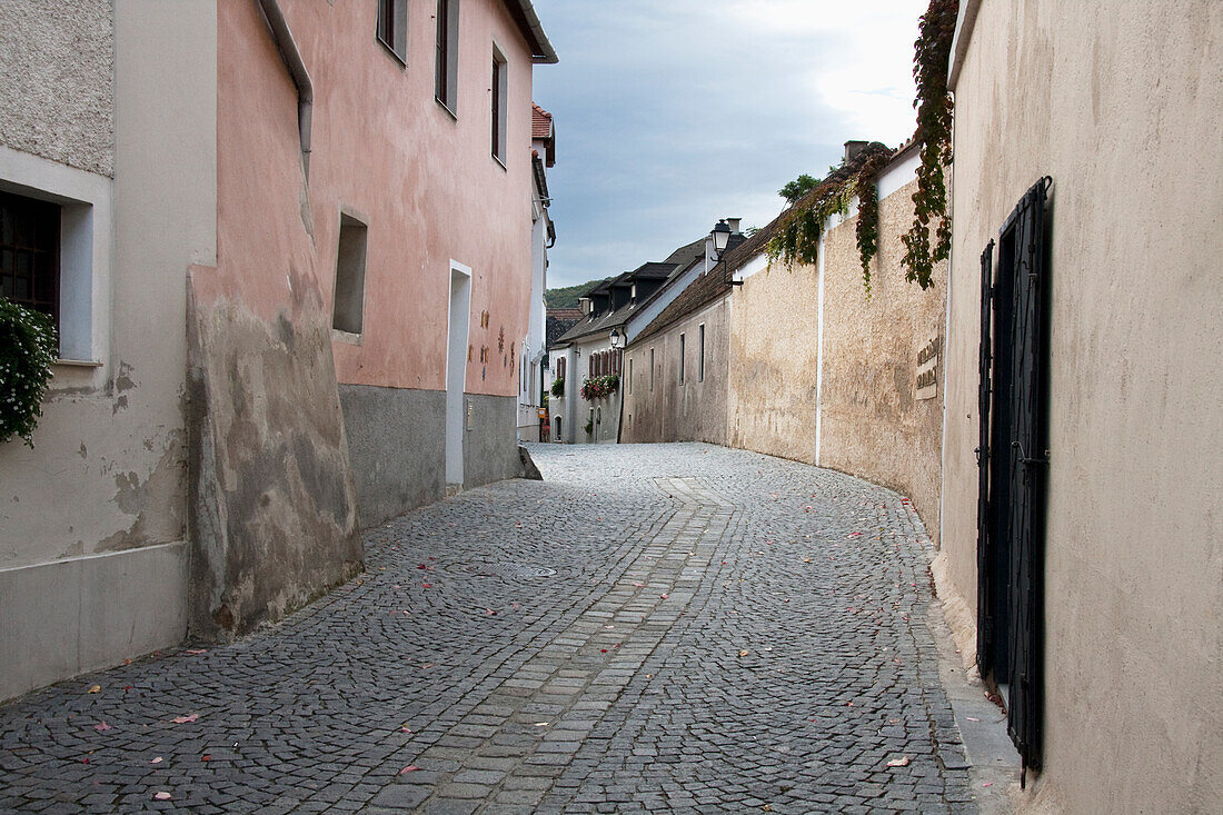 Hauptstraße in Dürnstein, Wachau, Niederösterreich, Österreich