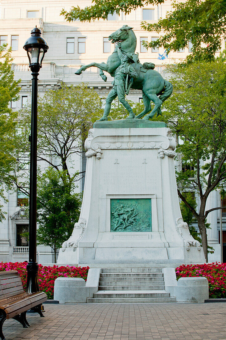 Burenkriegsdenkmal am Dorchester Square; Montreal Quebec Kanada
