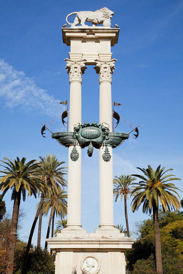 Christoph-Kolumbus-Denkmal; Sevilla Andalusien Spanien