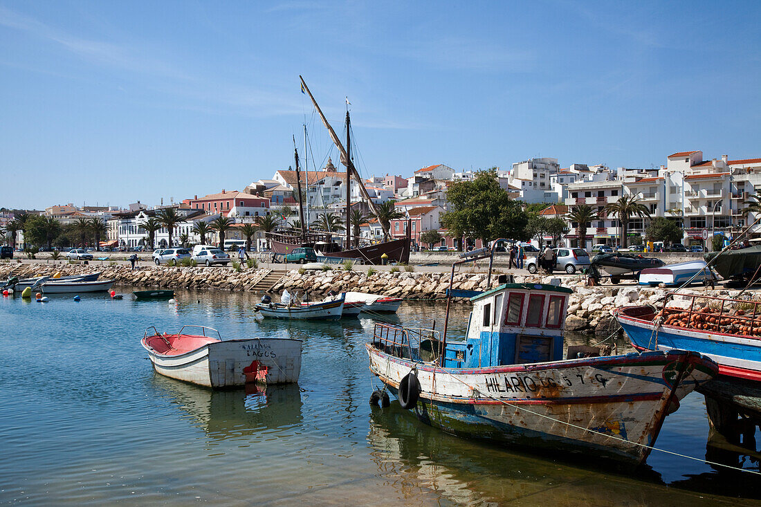 Boats In The Harbour; Lagos Algarve Portugal