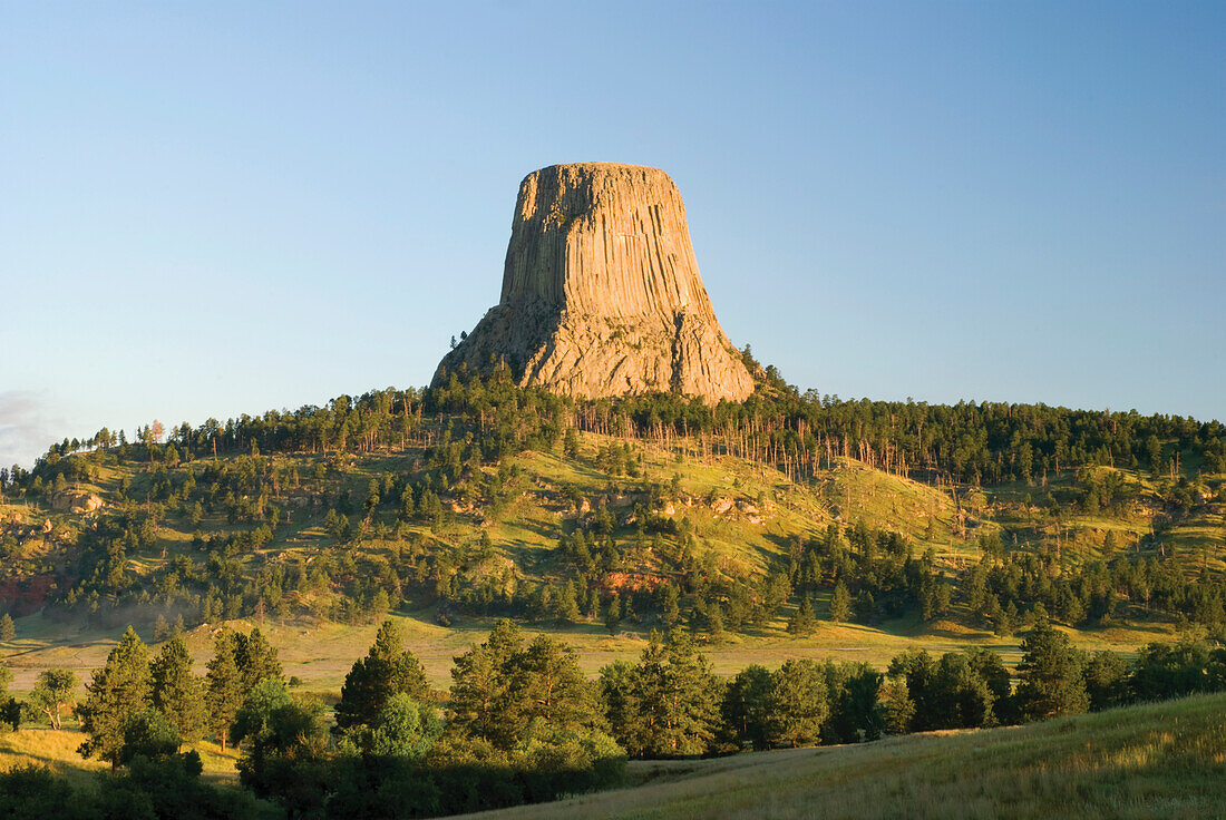 Devils Tower National Monument; Wyoming Vereinigte Staaten Von Amerika