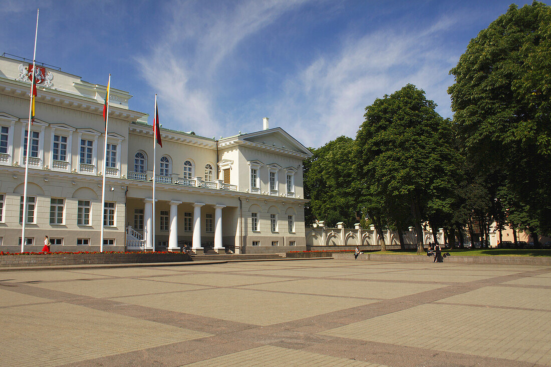 Präsidentenpalast in der Altstadt von Vilnius; Litauen