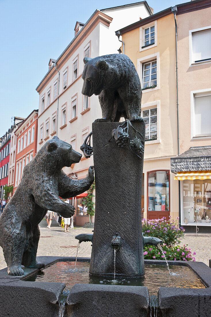 Bear Fountain; Bernkastel-Kues Rhineland-Palatinate Germany