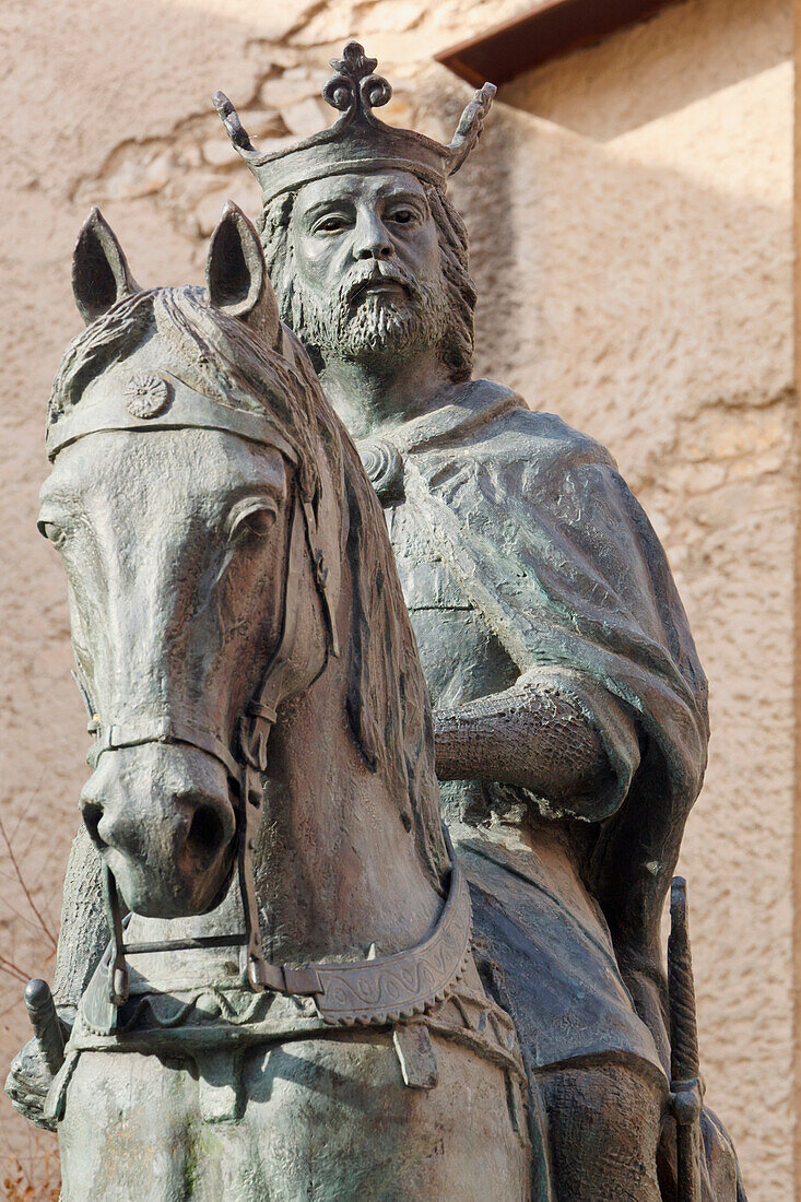 Statue Of Alfonso Viii King Of Castille; Cuenca Cuenca Province Castilla-La Mancha Spain