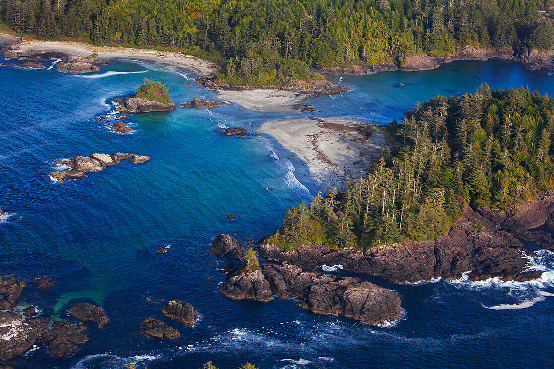 Aerial Photographs Of Clayoquot Sound Near Tofino; British Columbia Canada