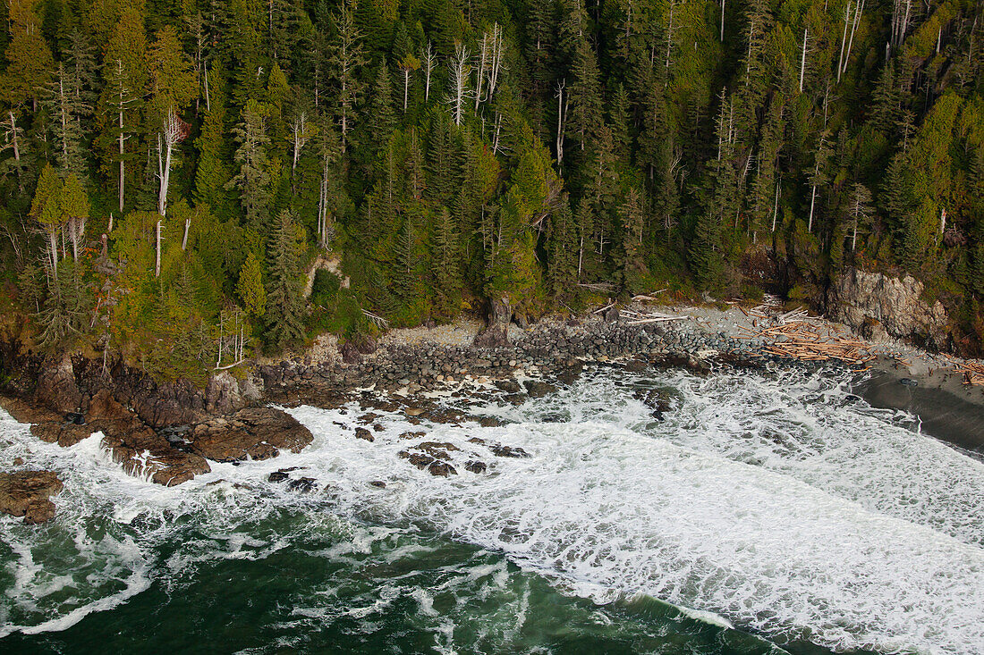 Aerial Photographs Of Clayoquot Sound Near Tofino; British Columbia Canada