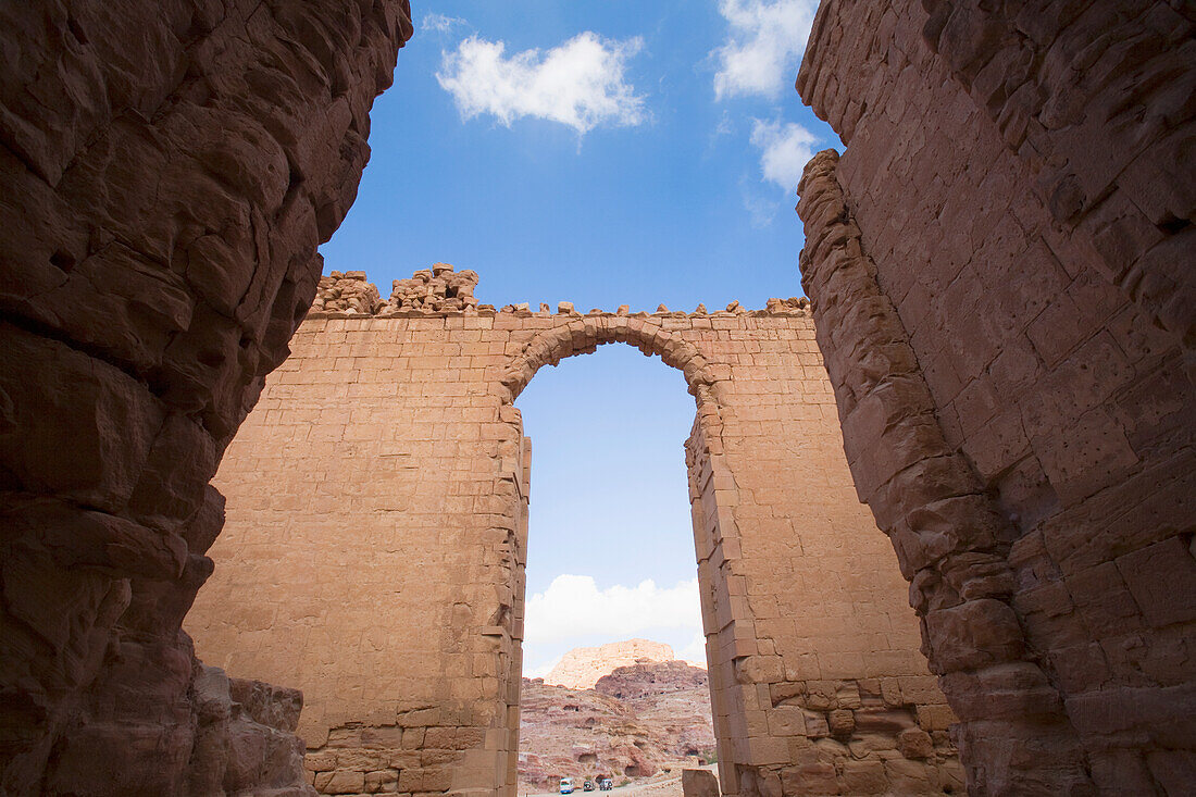 Ruinen der nabatäischen Stadt; Petra Jordanien