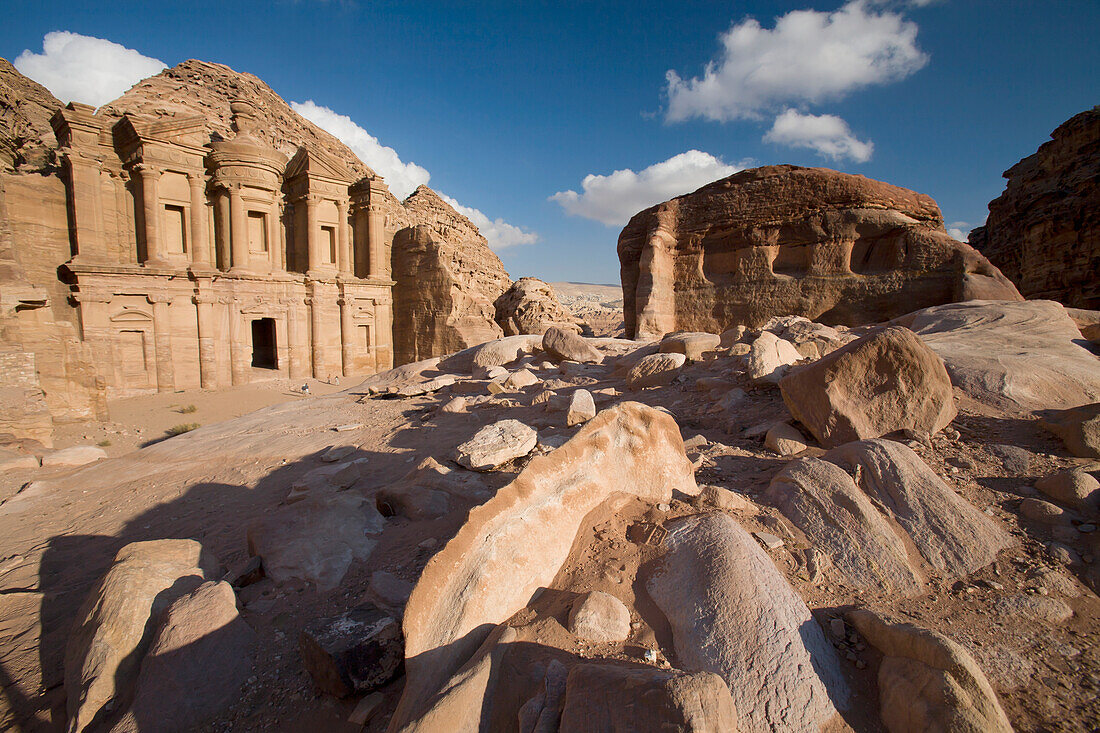 The Nabatean Architecture Of The Monastery; Petra Jordan