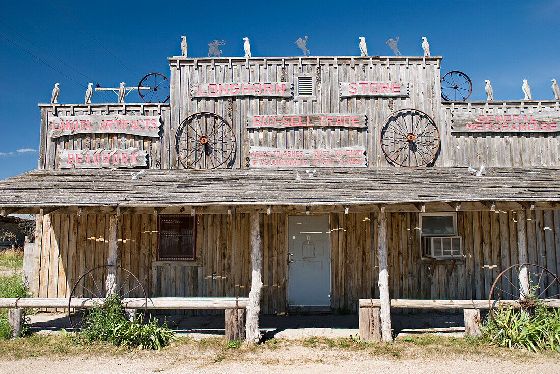 A Building In A Ghost Town; South Dakota United States Of America