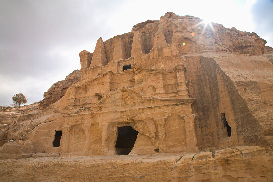 Ruins Of The Nabatean City; Petra Jordan
