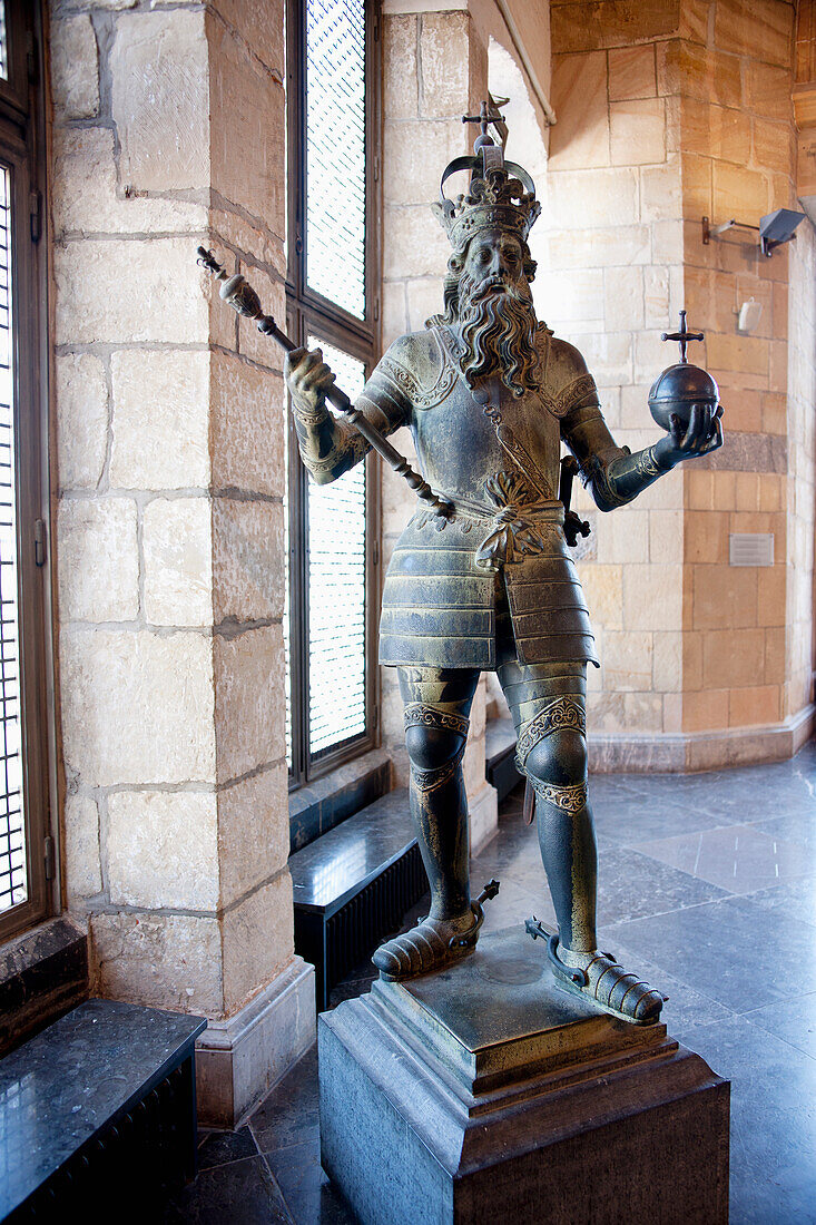 Statue Of Charlemagne; Aachen North Rhine-Westphalia Germany