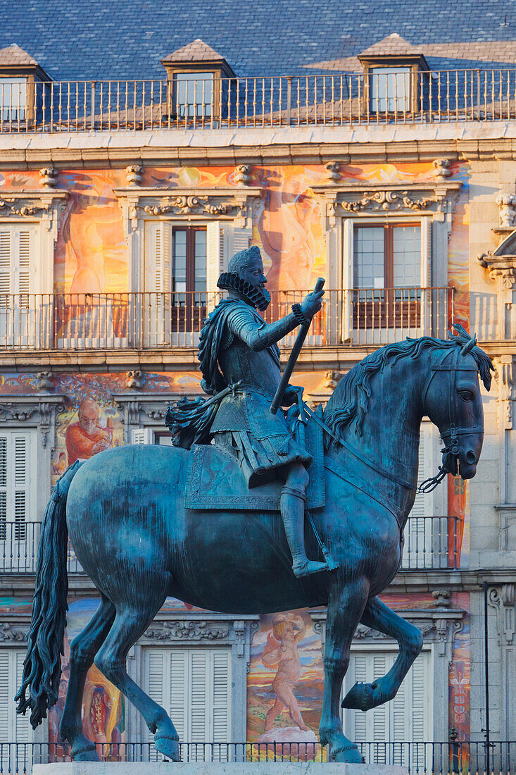 Reiterstandbild von König Felipe Iii; Madrid Spanien