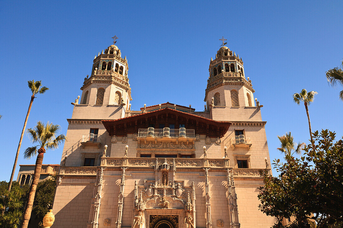 Hearst Castle A Mediterranean Style Mansion Atop A Hill Near San Simeon; California United States Of America