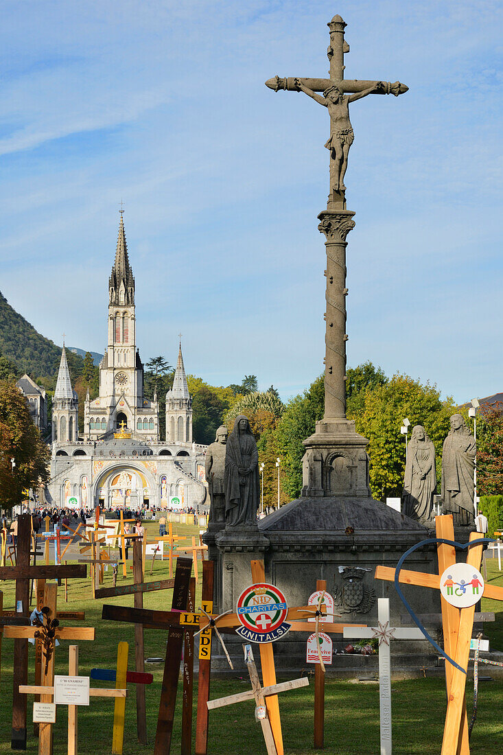 Calvary At Entrance To The Sanctuary Of Our Lady Of Lourdes; Lourdes Hautes-Pyrenees France