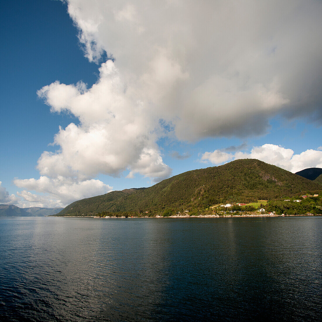 Landscape Along The Water's Edge; Sognefjord Norway