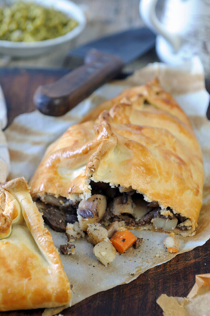 Hausgemachte Cornish Pasty