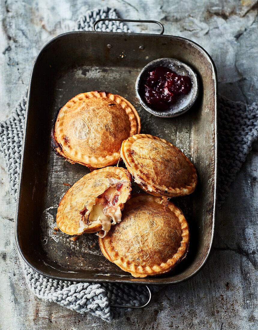 Turkey and cranberry pies