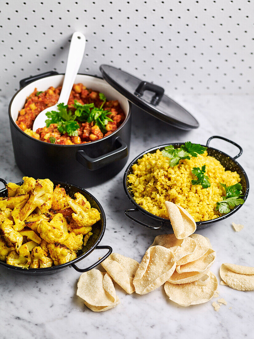 Chana Masala mit Blumenkohl