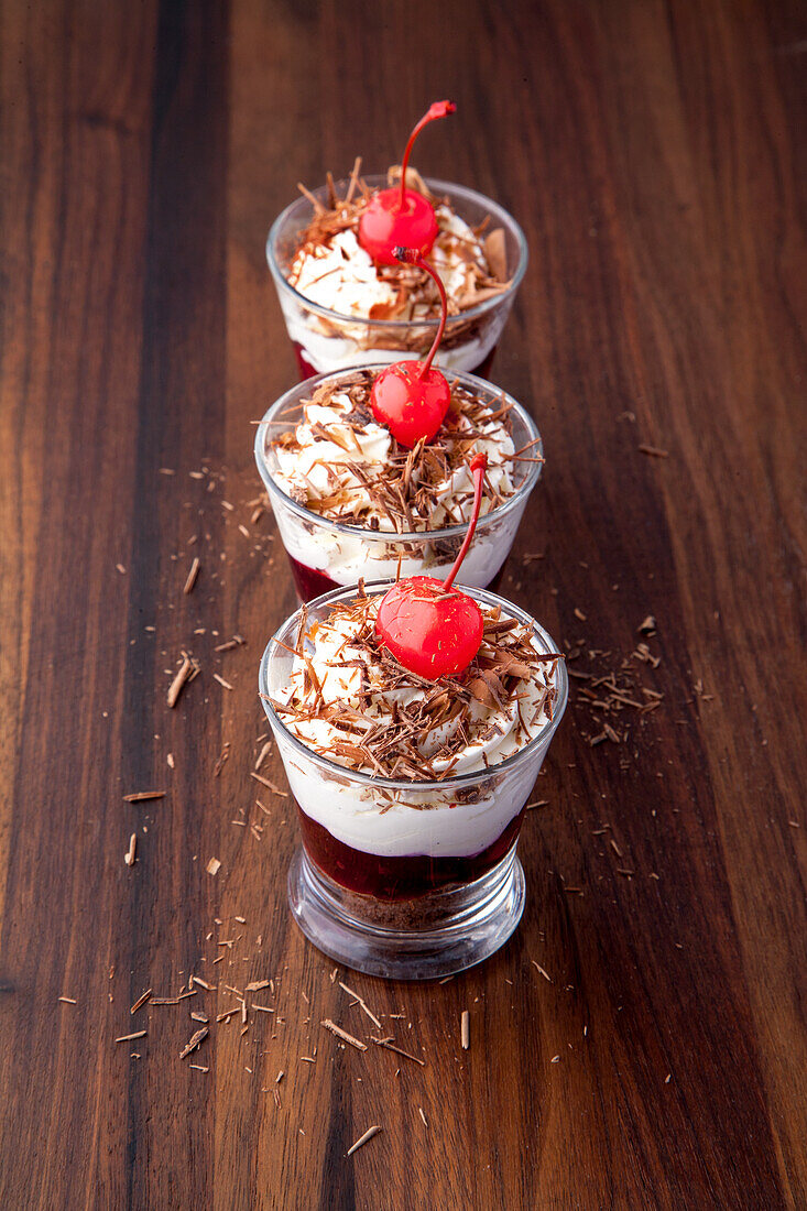 Black Forest Gateau in a glass