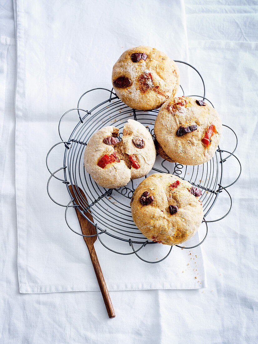 Vegane Dinkel-Gemüse-Brötchen