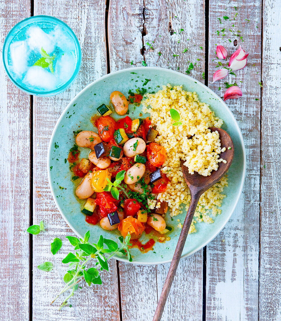 Millet with Levantine Vegetables