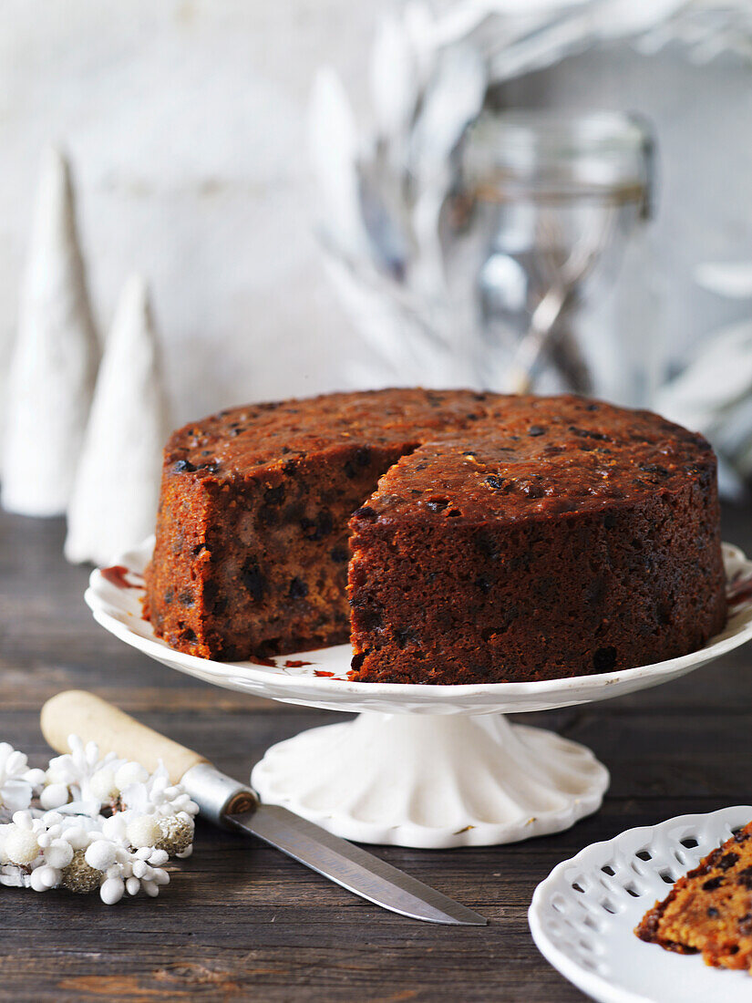 Three-in-one mix fruit cake