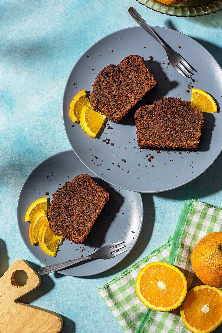 Schokoladen-Orangen-Pound Cake