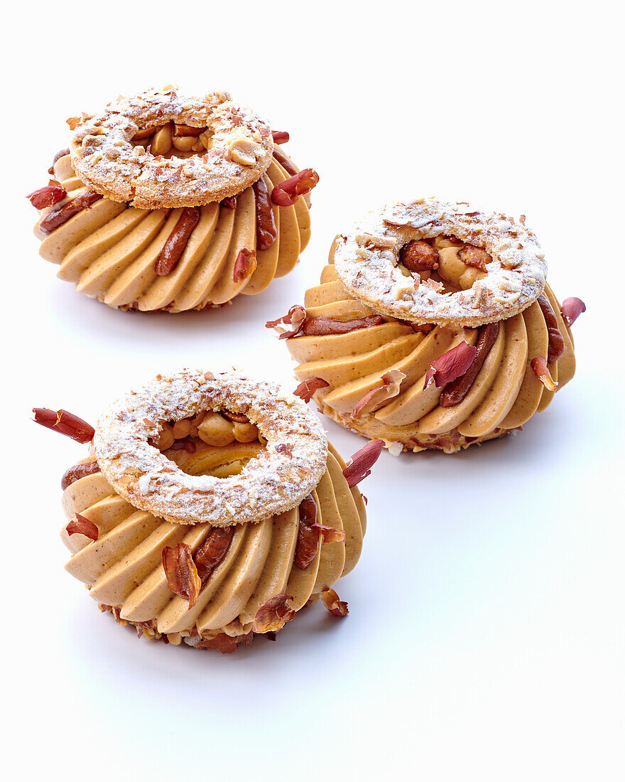 Paris Brest mit Erdnusscreme