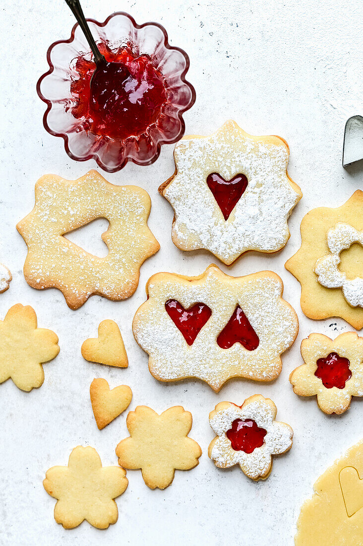 Cookies with jam