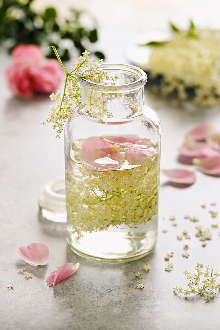 Elderflower-Roseflower Syrup