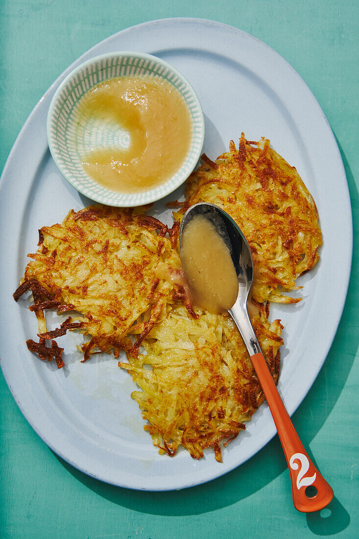 Potato Pancakes with apple puree