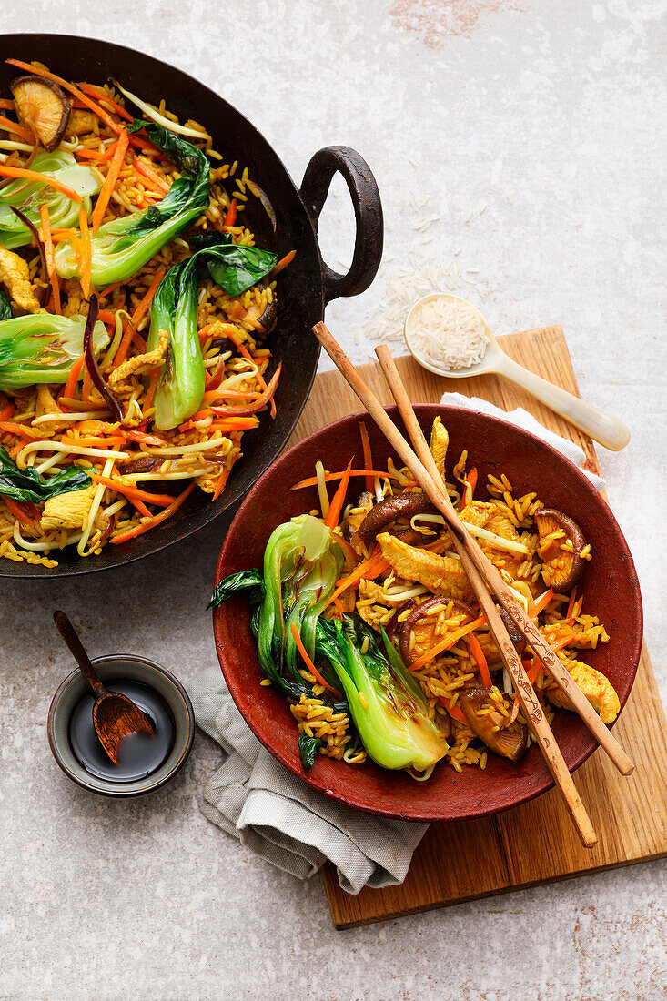 Nasi Goreng mit Paksoi