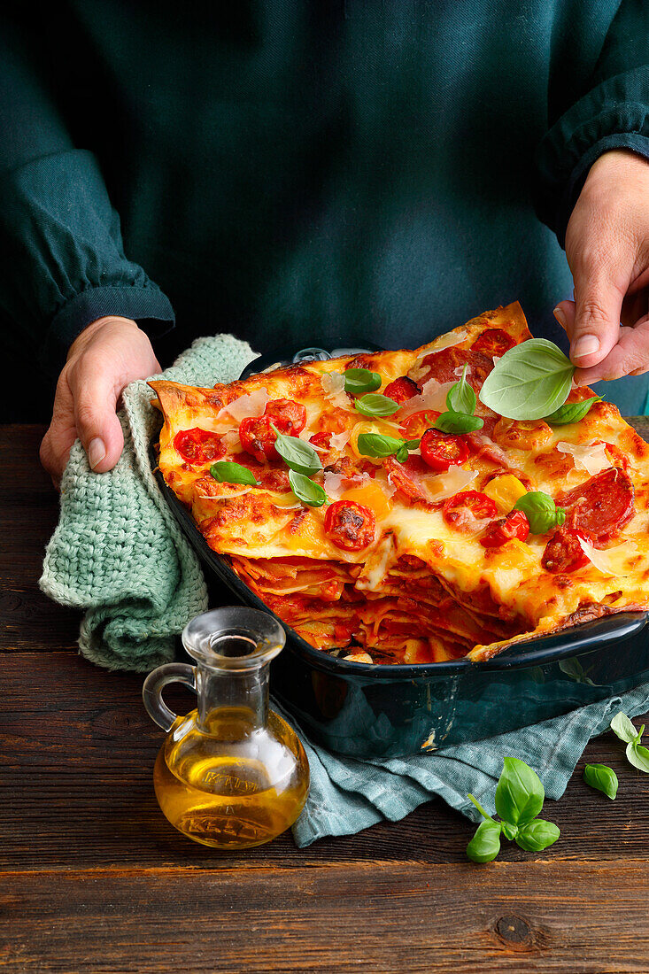 Pizza-Lasagne