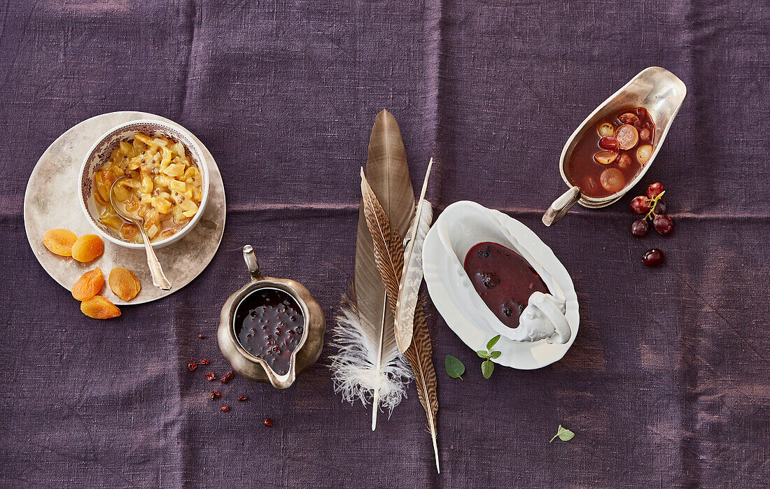 Four sauces for game dishes