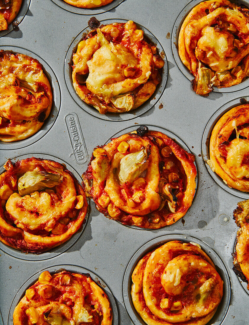 Pizza Muffins, vegan