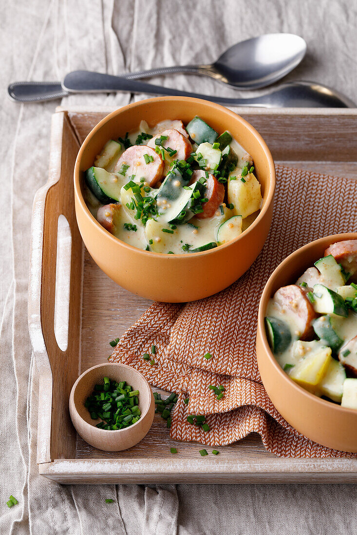 Potato and zucchini stew